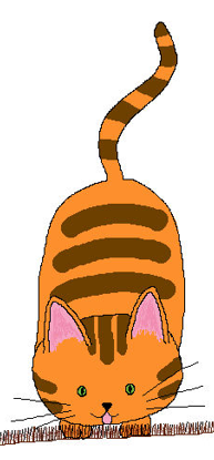Full-color cat card art